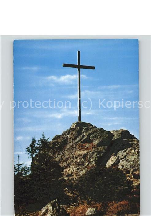 Bayrisch Eisenstein Gipfelkreuz Grosser Arber