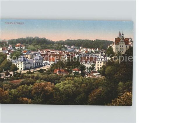 Sigmaringen Teilansicht mit Schloss