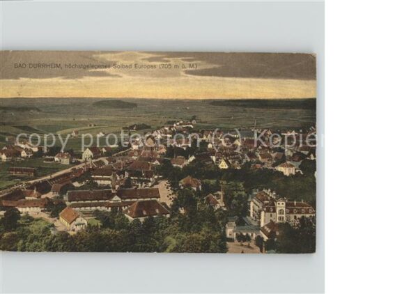 Bad Duerrheim Panorama höchstgelegenes Solbad Europas