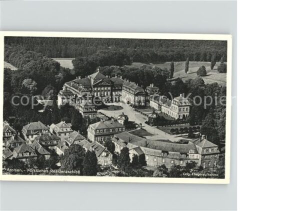 Bad Arolsen Fürstliches Residenzschloss Fliegeraufn