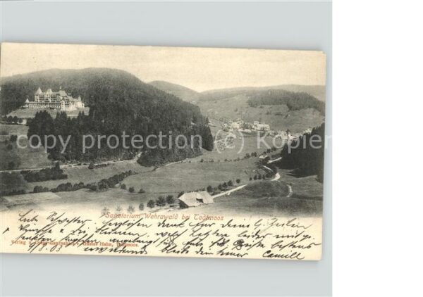 Todtmoos Sanatorium Wehrawald Panorama Schwarzwa