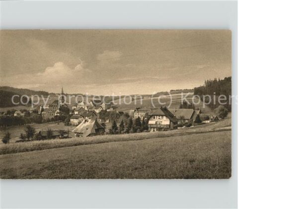 Schoenwald Schwarzwald Ortsansicht mit Kirche