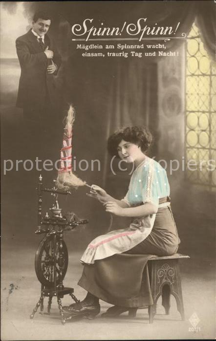 Spinnen Handwerk Poesie Spinnrad