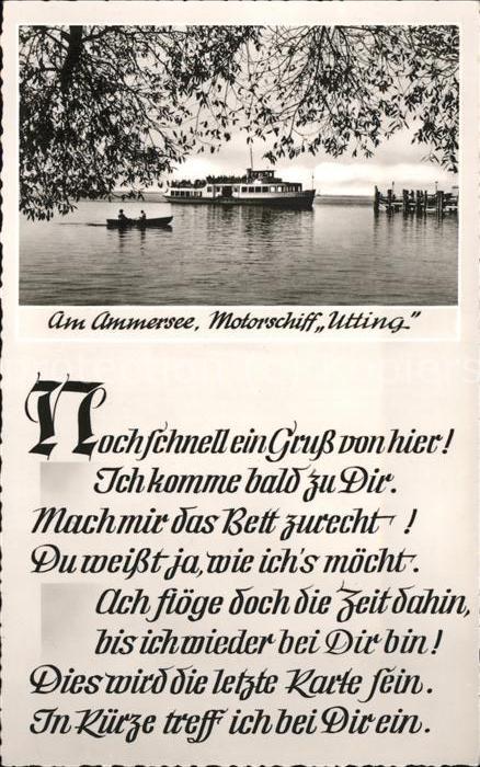 Motorboote Schiff Utting Ammersee