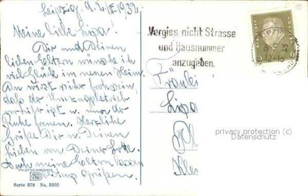 Verlag Photochromie Nr. 5202 Serie 378 Leipzig – Bild 2
