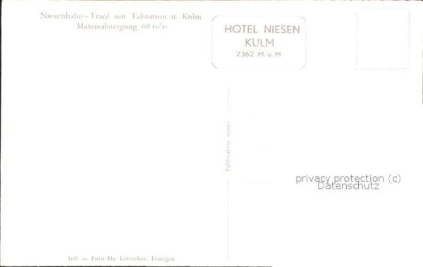 Zahnradbahn Niesenbahn Kulm Talstation – Bild 2