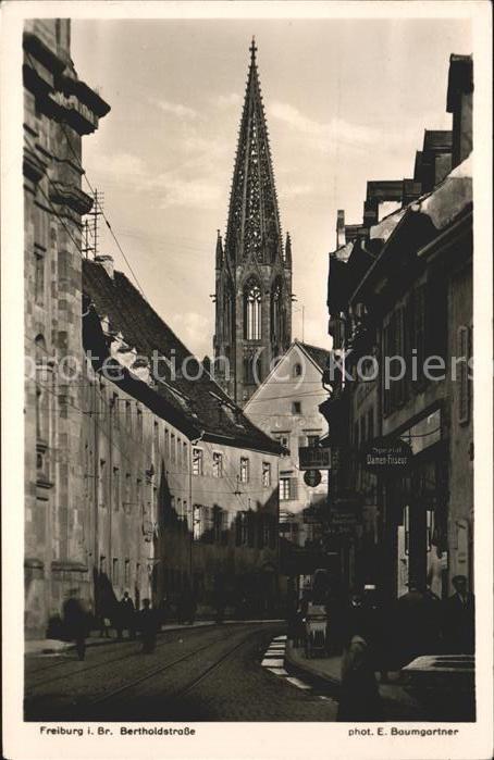 Foto Baumgartner E. Nr. 1838 Freiburg i. Br. Bertholdstrasse