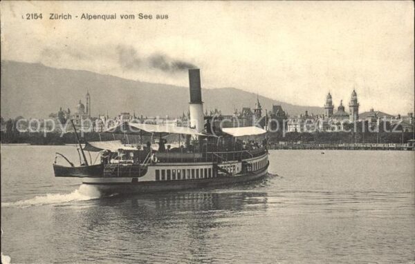 Dampfer Binnenschifffahrt Zürich Alpenquai