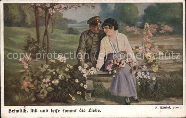 Haensel K. Soldat Frau Blumen
