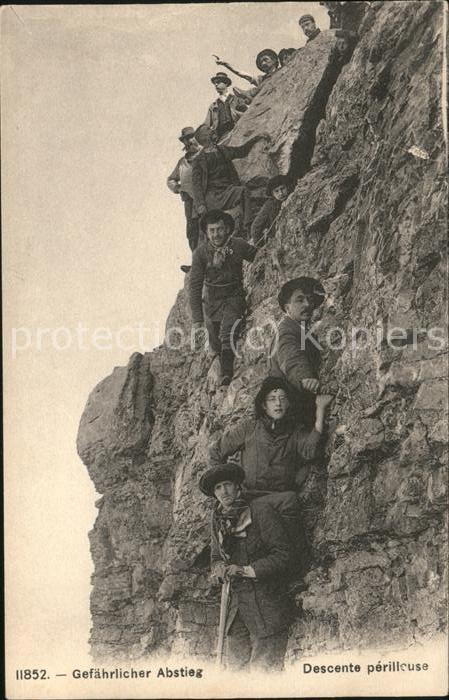 Bergsteigen Klettern Abstieg