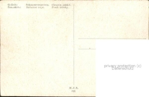 Kuenstlerkarte Gallait Nr. 028 Schmerzvergessen Geige – Bild 2