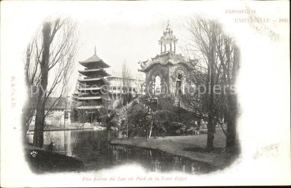 Exposition Universelle Paris 1900 Lac au Pied