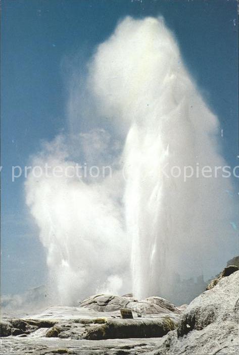 Vulkane Geysire Vulcans Geysers Pohutu Geyser Rotorua New Zealand