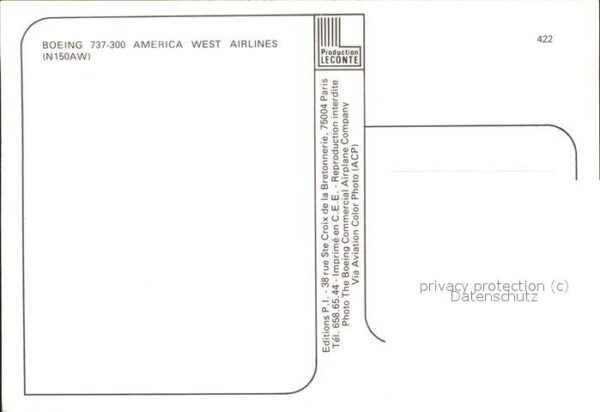 Flugzeuge Zivil America West Airlines – Bild 2