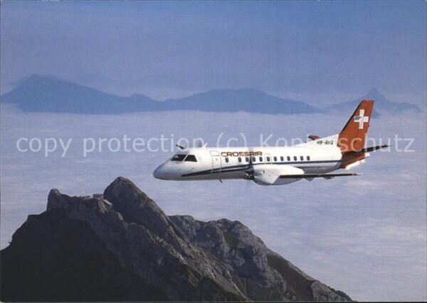 Flugzeuge Zivil Crossair Saab Cityliner