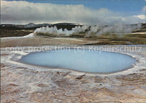 Geysire Vulcans Geysers Vulkane Blahver Öskurhver Hveravellir Langjökul