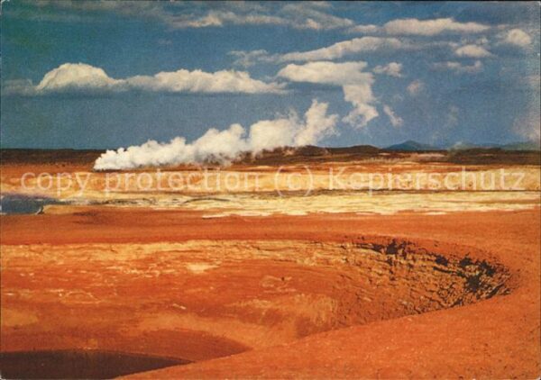 Geysire Vulcans Geysers Vulkane Namaskard Island