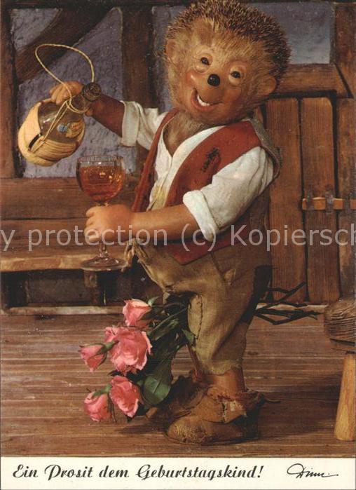 Mecki Nr. 411 Wein Rosen Geburtstag