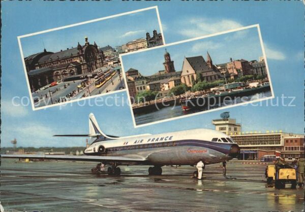 Flugzeuge Zivil Air France Flughafen Rhein-Main