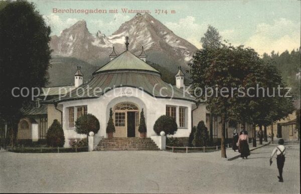 Berchtesgaden Lesehalle u.Watzmann