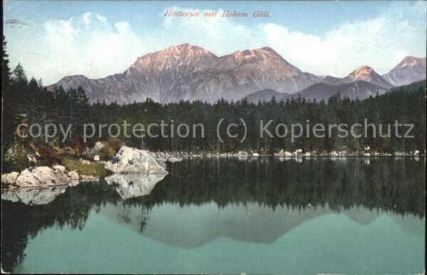 Berchtesgaden Hintersee mit Hohem Göll
