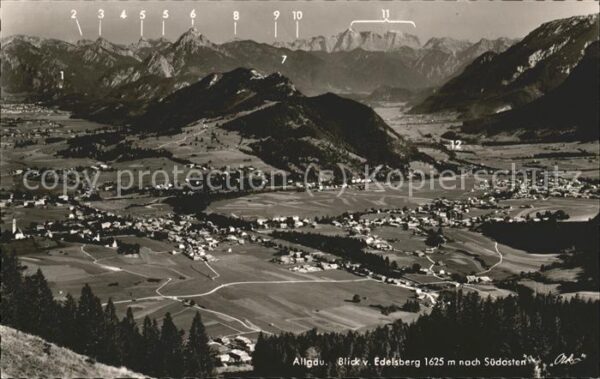 Pfronten Blick vom Edelsberg