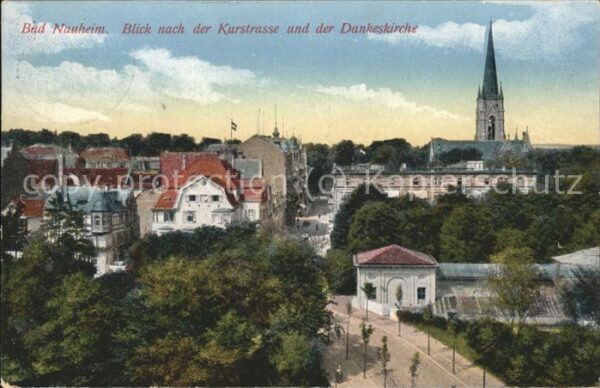 Bad Nauheim Blick auf die Dankeskirche