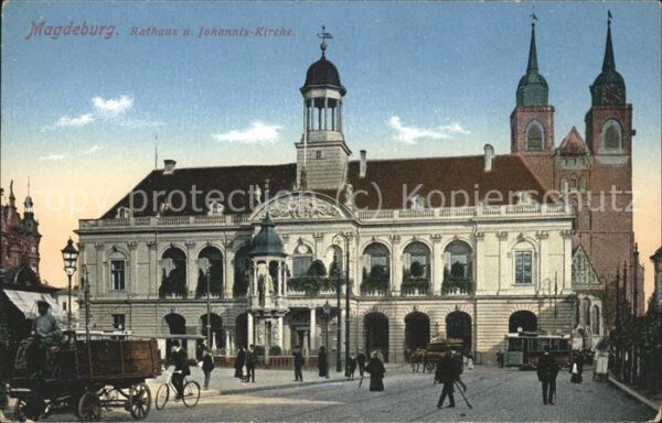 Magdeburg Rathaus u.Johanniskirche
