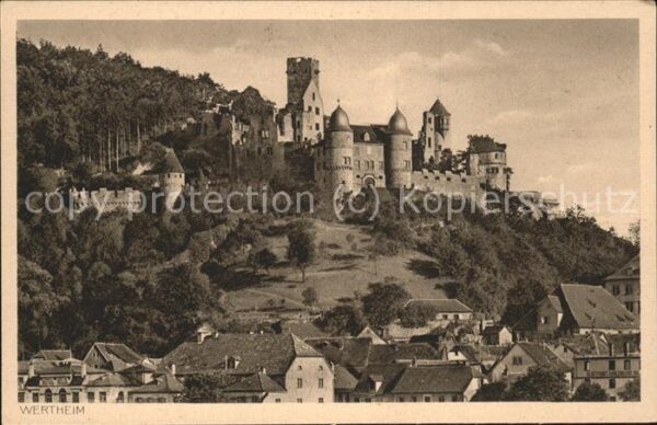 Wertheim Main mit Schloßruine