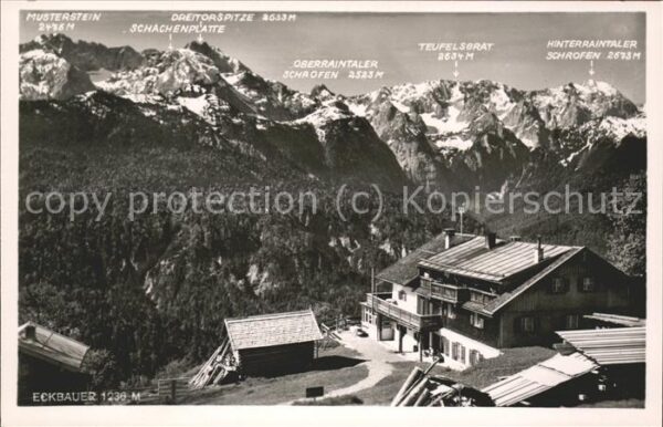 Garmisch-Partenkirchen Berggasthog Eckbauer