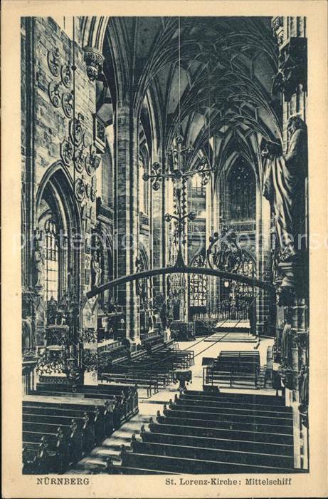 Nuernberg St.Lorenzkirche (Mittelschiff)