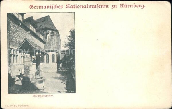 Nuernberg Germanisches Nationalmuseum mit Kreuzga