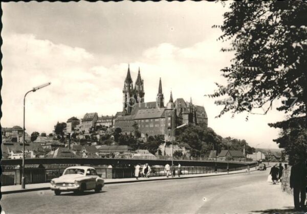 Meissen Elbe Sachsen mit Albrechtsburg u.Dom