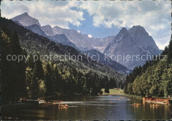 Garmisch-Partenkirchen Rießer See mit Zugspitzgruppe