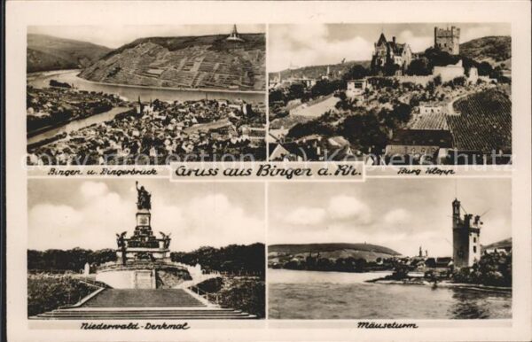 Bingen Rhein Mäuseturm u.Burg Klopp
