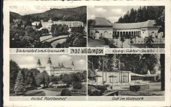 Bad Wildungen Cafe im Kurpark u.Hotel Fürstenhof