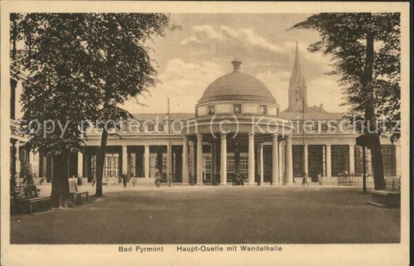 Bad Pyrmont Haupt-Quelle mit Wandelhalle