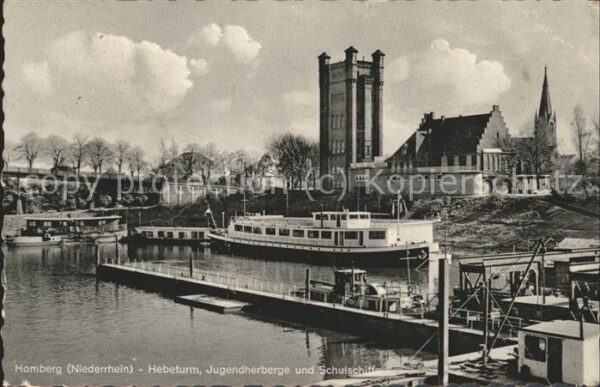 Homberg Duisburg Hebeturm Jugendherberge u.Schulschiffe