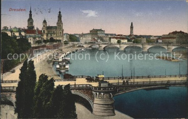 Dresden mit sauberem Werbestempel