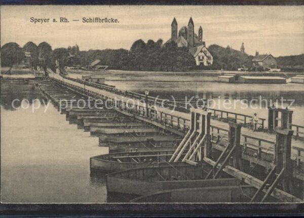 Speyer Rhein Schiffbrücke
