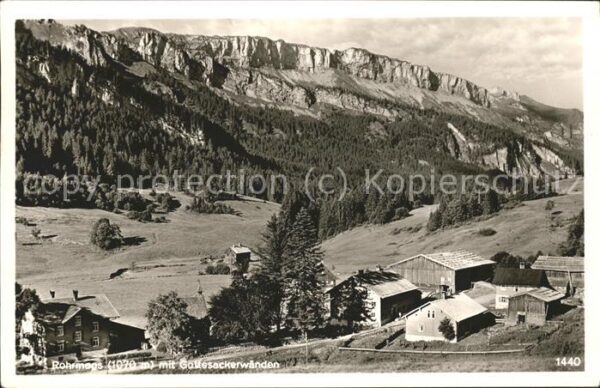 Rohrmoos Allgaeu mit Gottesackerwänden