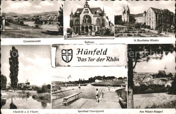 Huenfeld Rathaus u.Sportbad Haselgrund