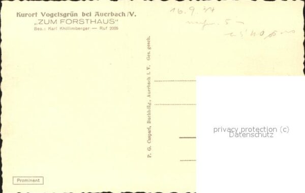 Vogelsgruen Zum Forsthaus – Bild 2