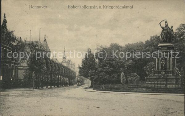 Hannover Hohenzollernstrasse u.Kriegerdenkmal
