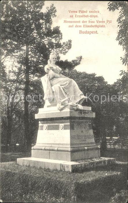 Budapest Monument der frau Veres Pal auf dem Eli