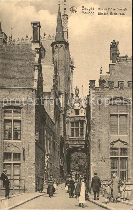 Bruges BRUGGE Belgie Blinden Ezelstraat