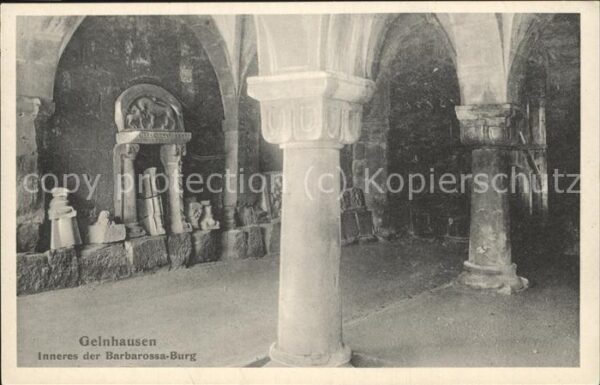 Gelnhausen Inneres der Barbarossa-Burg