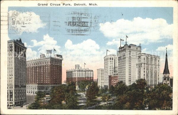 Detroit Michigan Grand Circus Park