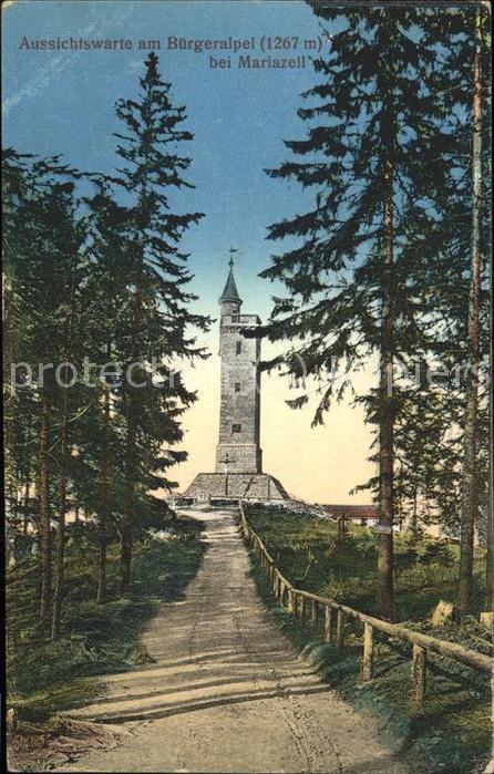 Mariazell Steiermark Aussichtswarte am Bürgeralpel