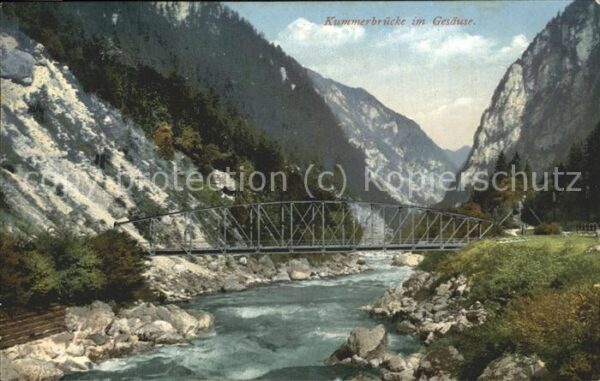 Hieflau Kummerbrücke im Gesäuse